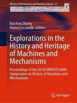 cover image of Explorations in the History and Heritage of Machines and Mechanisms